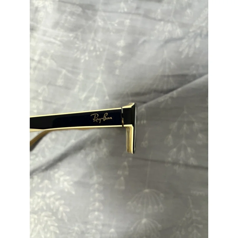 Ray Ban 5169 8119 Blue Tan Rectangular Eyeglasses Frames 52-16-140 with Case